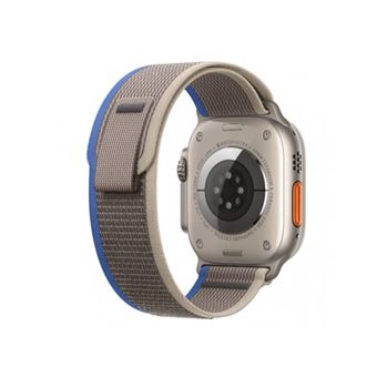 Apple Watch Ultra 49mm Titane bracelet boucle Trail noir & gris : prix,  avis et caractéristiques - Orange