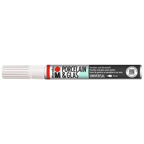 Marqueur Porcelaine Verre - Blanc - 0,8mm