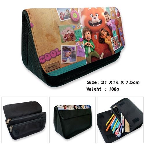 Trousse à crayon Turning Red pour Garçon et Filles (PC5628) 21x14x7.5 cm Multicolore