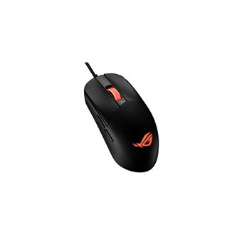 ASUS ROG Strix Impact III - Souris - droitiers et gauchers - optique - 6 boutons - filaire - USB 2.0 - noir