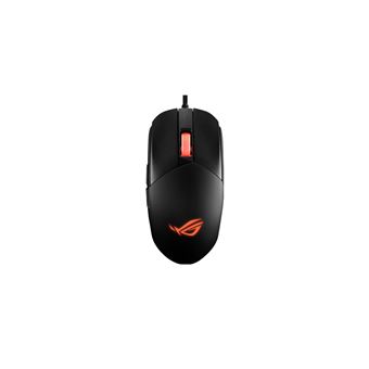 ASUS ROG Strix Impact III - Souris - droitiers et gauchers - optique - 6 boutons - filaire - USB 2.0 - noir