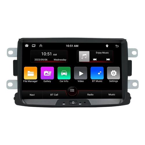Autoradio Android Navigation Bluetooth FM Radio 8 Pouces 2+32G GPS WiFi Voiture YONIS