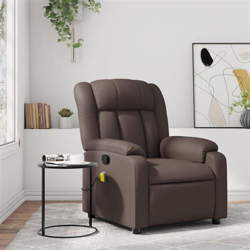 Non Communiqué Marron Vidaxl Fauteuil De Massage, Relaxation Similicuir