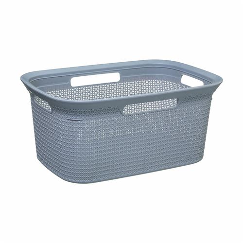 BARATINS Panier à linge 4 compartiments gris