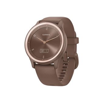 Montre connectée Garmin Vivomove Sport Marron avec bracelet Chocolat