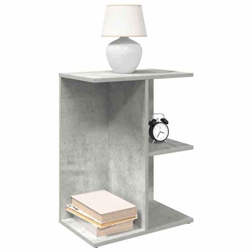 Non Communiqué Gris Vidaxl Table De Chevet Béton 46,5X29x61 Cm Bois D'ingénierie, Table De Nuit, Table De Lit, Table De Bout, Armoire De 858656