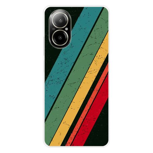 Coque en silicone imprimée compatible Realme C67 4G Grunge