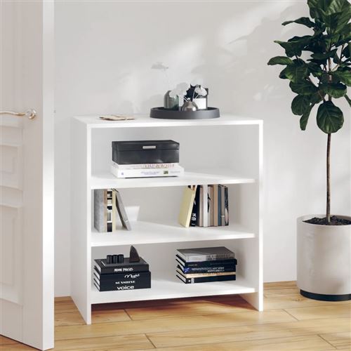 Vidaxl Blanc Buffet 70X40,5X75 Cm Bois D'ingénierie - Image 3