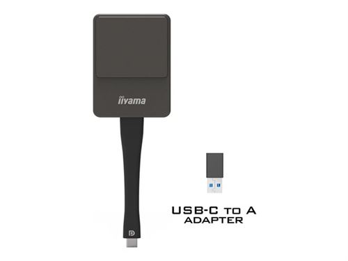 iiyama WP D002C - Adaptateur de diffusion en continu de support réseau - argent/noir