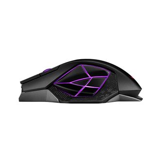 ASUS ROG Spatha X - Souris - pour droitiers - optique - 12 boutons - sans fil, filaire - USB, 2.4 GHz - noir