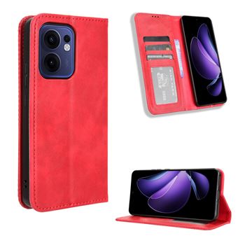 Coque Portefeuille Magnétique Pour Oppo Reno 13F 5G / Reno 13 FS 5G - Cuir PU, 3 Emplacements Cartes - Noir