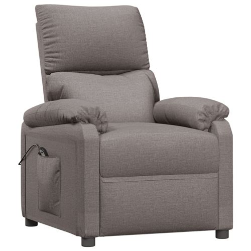 VidaXL Fauteuil Taupe Tissu