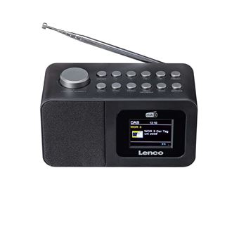 Radio-Réveil Lenco CR-620 DAB+ Vert – Écran Couleur TFT 3", FM/DAB+, 40 Stations, Alarme Snooze, Son 2W RMS