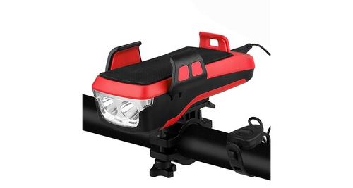 GENERIQUE - Phare de vélo avec klaxon - Éclairage LED USB rechargeable - Étanche - Image 2