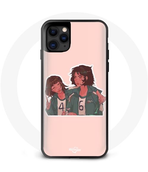 Coque Iphone 12 pro Squid Game Ji Yeong No 240 & Kang Sae Byeok No 067 Maniacase