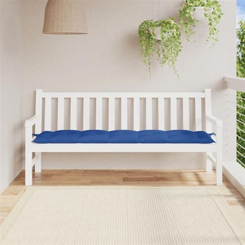 VIDAXL - Coussin de Banc de Jardin - Imperméable - Bleu - Image 3
