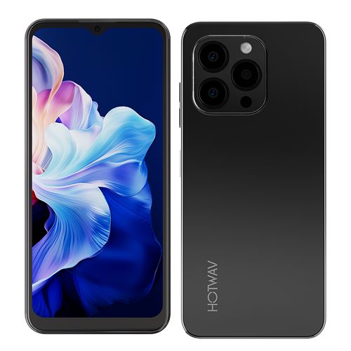 HOTWAV NOTE 13 Pro Téléphone Portable 6.6 Android 13, 5160mAh, 16(8+8)Go+256Go, 50MP+16MP,Empreinte digitale/Face ID/NFC/Dual SIM 4G - Noir