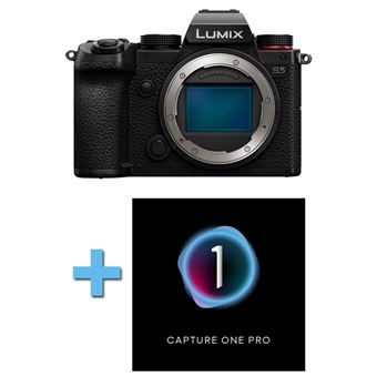 Panasonic appareil photo hybride lumix s5 nu + logiciel capture one pro - 1