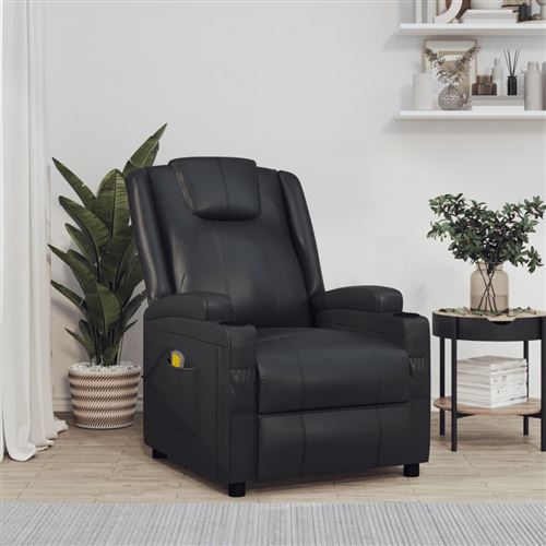 Non Communiqué Noir Vidaxl Fauteuil De Massage Similicuir