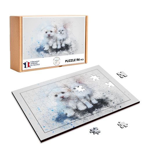 Puzzle 3d bois Animaux, le Caniche