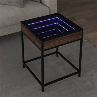 Table basse avec LED Infinity en chêne Sonoma 90x50x41 cm | Leroy Merlin