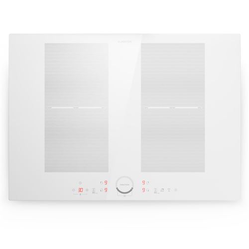 Klarstein Plaque Induction Encastrée 70 Cm 7000W Plaque De Cuisson À Induction 4 Feux Thermoboost Blanc