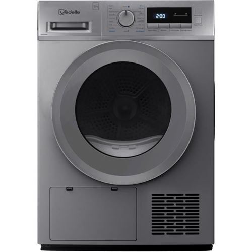 Seche-Linge Pompe A Chaleur Vedette Vsf318Hs - 8 Kg - L60Cm - Classe A++ - Silver