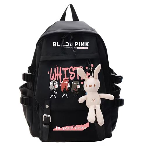 Sac à Dos Blackpink pour Filles (SD1863) 32*13*45 cm Noir