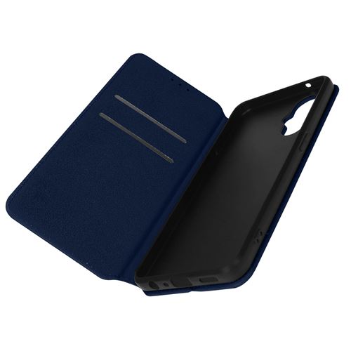 Housse pour Oppo Reno 8 Lite 5G Clapet Portefeuille Fonction Support Vidéo Avizar bleu nuit