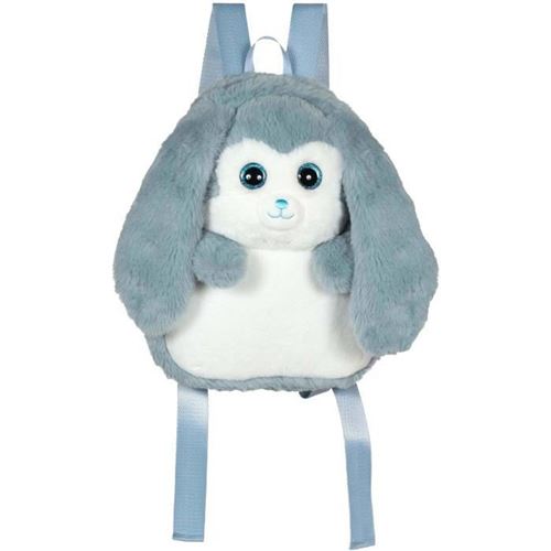 Non Communiqué Bleu Sac À Dos En Peluche - Lapin Et Blanc 30 Cm