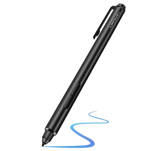 Generique Noir Stylet Tactile Microsoft Surface Slim À Clip Pointe Fine 1Mm Haute Précision Apokin - Image 2