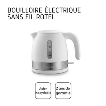 Bouilloire électrique inox sans fil 1 litre Rotel ref 1296850