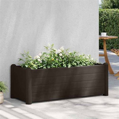 VIDAXL - Carré potager surélevé - 100x43x35 cm - Marron - Image 3