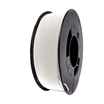 Filament 3D PLA HD - Diamètre 1.75mm - Bobine 1kg - Couleur Blanche - 1