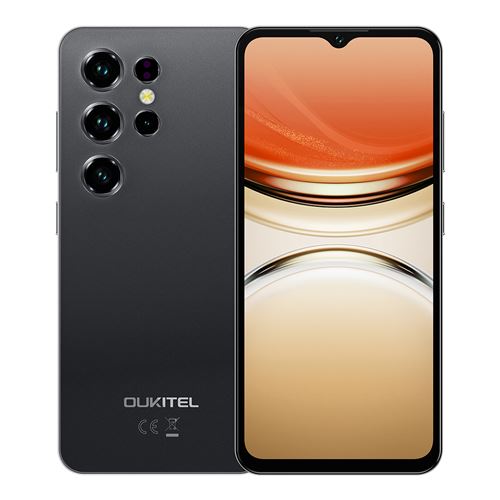 Smartphone Oukitel C2 Noir : 6.52 HD,4Go+64Go+1To, 5000mAh, Android 14, Dual SIM 4G,Téléphone Portable-198g