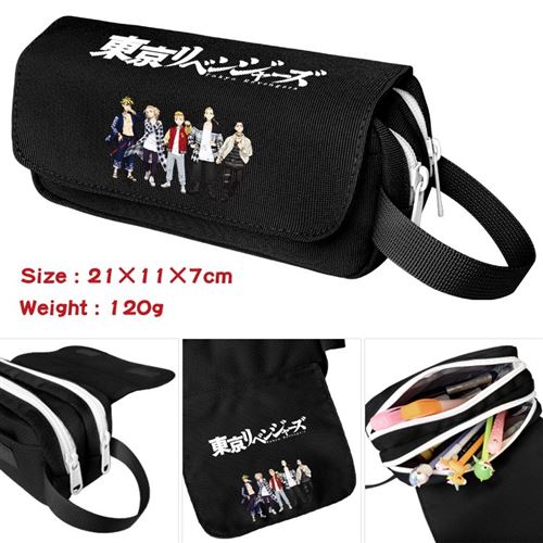 Trousse à crayon Tokyo Revengers pour Garçon et Filles (PC5775) 21x11x7 cm Noir