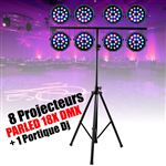 Pack Lumière Ibiza DJLIGHT60 - 7 Jeux de Lumière Projecteurs - Moonflower -  Astro - Pied Support - Soirée - DJ Mobile - Cdiscount TV Son Photo
