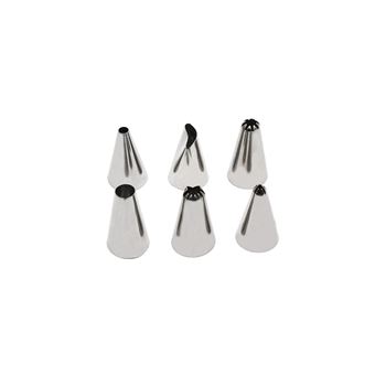 Lot de 6 douilles à pâtisserie en inox petit modèle Zenker Smart Pastry - 1