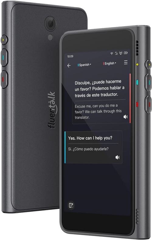 Timekettle Interprète mobile Fluentalk T1 arabe, bulgare, cantonais, catalan, chinois, croate, tchèque, danois, néerlandais, anglais, finnois, filipino,