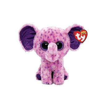 Peluche Ty Beanie Boo's Small Eva L'Eléphant Violet