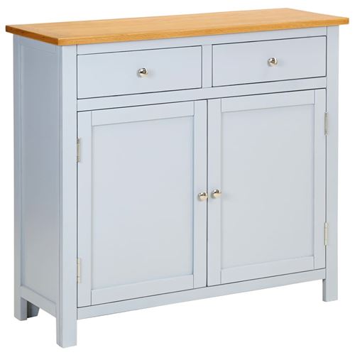 vidaXL Buffet 90x33,5x83 cm Bois de chêne massif