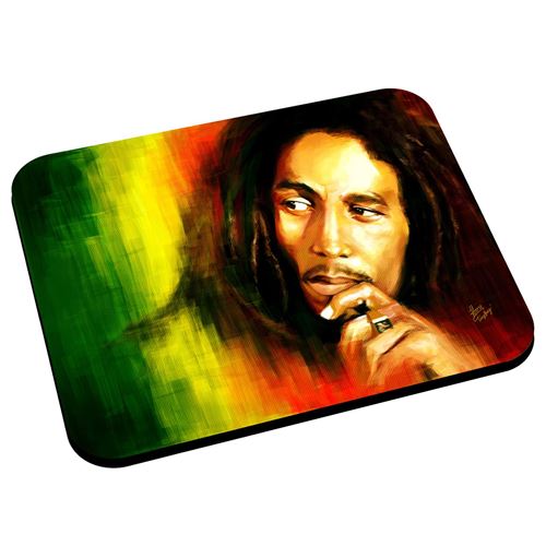 Tapis de souris Bob marley legende reggae musique jamaique rastafari