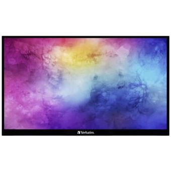 Verbatim PMT-15 - Écran LED - 15.6" - portable - écran tactile - 1920 x 1080 Full HD (1080p) - IPS - 1000:1 - HDMI, 2xUSB-C - haut-parleurs - 1