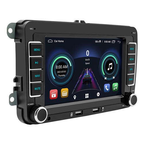 154€ sur Autoradio Gearelec Android 7 Pouces pour VW Support CarPlay WiFi  RDS FM AM 2+32GO avec caméra de recul - Autoradio - Achat & prix