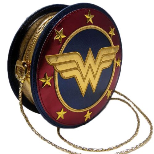 Sac à bandoulière rond avec logo Wonder Woman