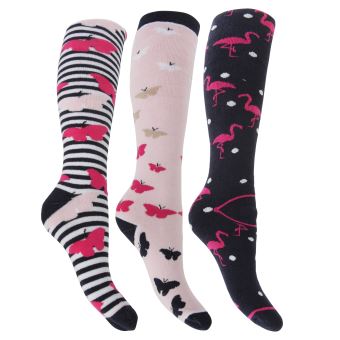 Femmes thermique chaussettes-taille uk 4-7 eur 37-41 blanc/rose/violet 048 