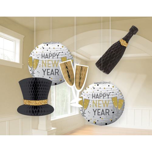 Amscan décoration du Nouvel An 5 pièces