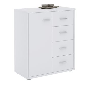 Buffet OSCAR, en mélaminé blanc mat - Achat & prix | fnac