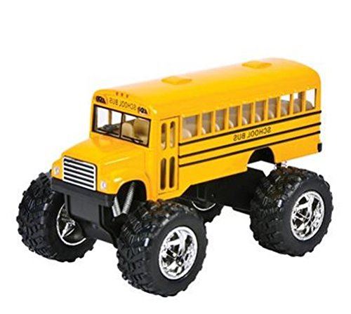 5 Monster School Bus Pull-Back Toy
