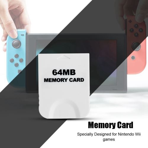 WICAREYO Carte mémoire 64M noire pour console Wii NGC Gamecube